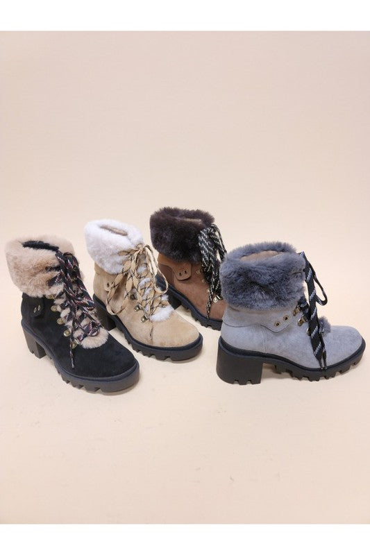 Stacey B's Vini Fur Combat Booties