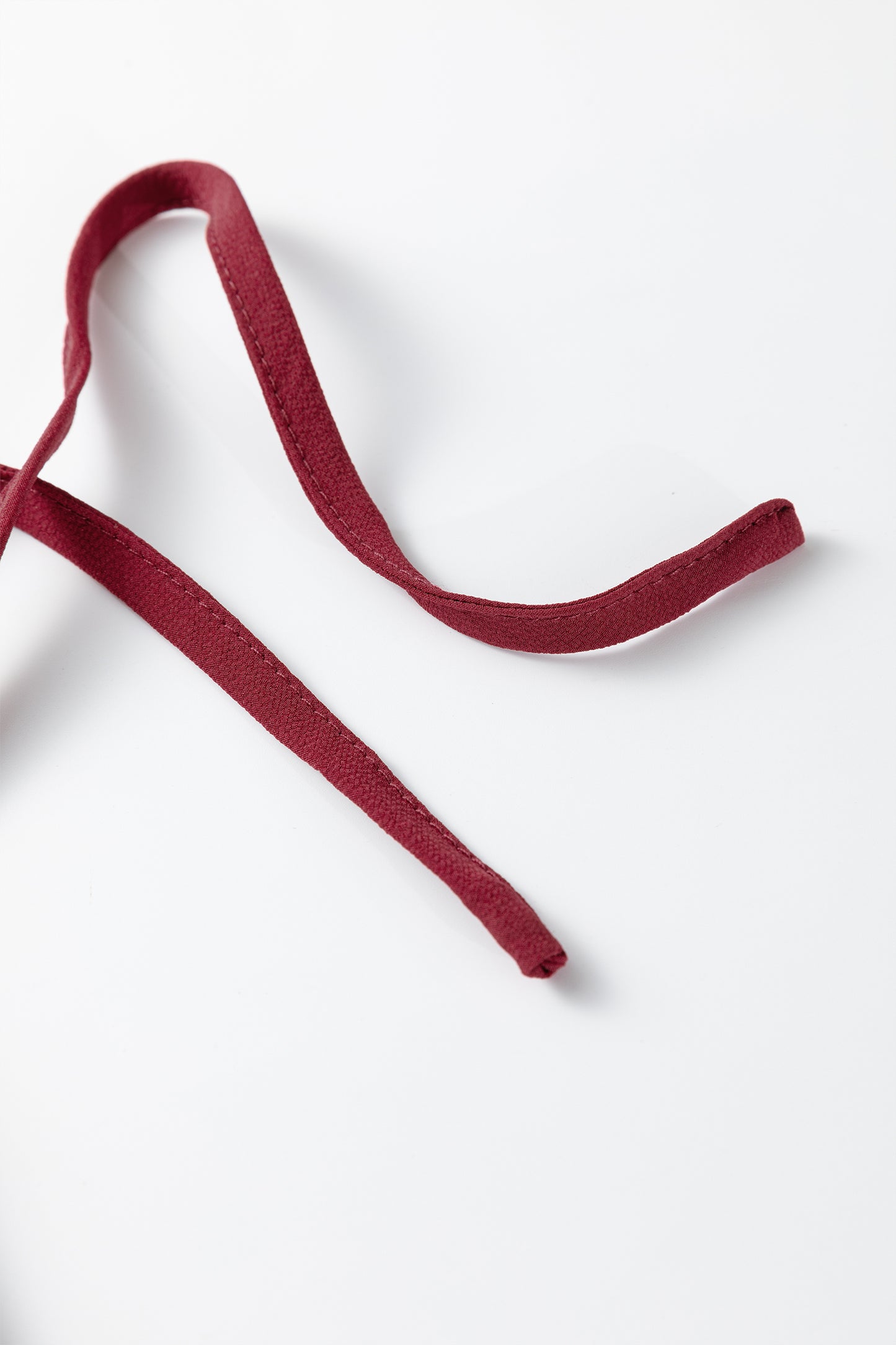 Stacey B's Fiery Red Black Frill Tiered Drawstring Waist Maxi Skirt