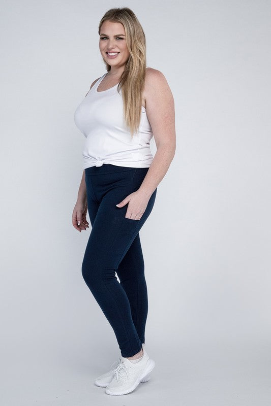 Stacey B's Plus Everyday Leggings with Pockets