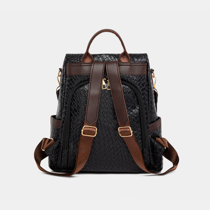 Stacey B's PU Leather Backpack Bag