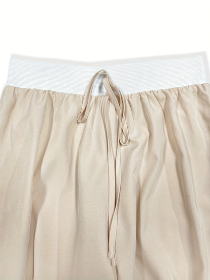 Stacey B's Round Neck Short Sleeve Top and Tied Pants Set