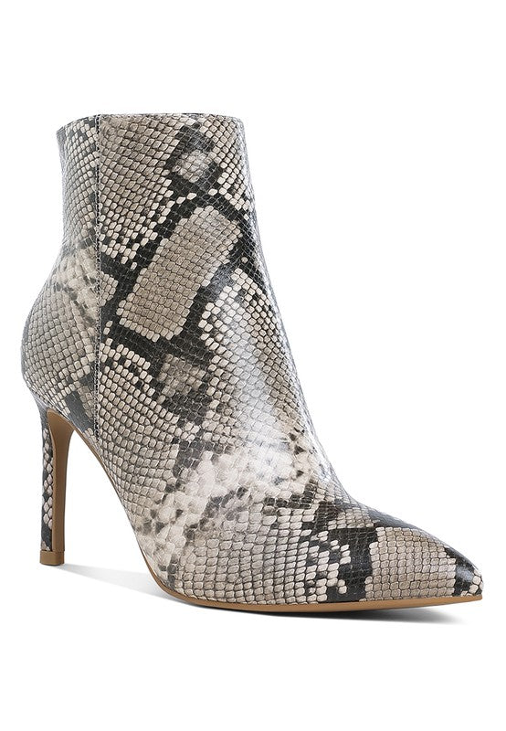 Stacey B's Tatria Textured Stiletto Heel Ankle Boots