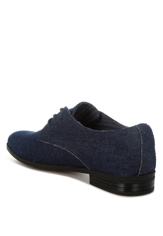 Stacey B's Zapier Men's Denim Oxford Shoes