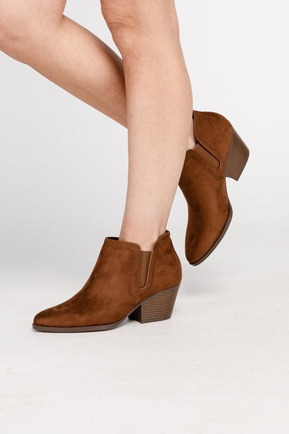 Stacey B's GWEN Suede Ankle Boots