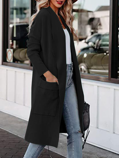 Stacey B's Open Front Dropped Shoulder Outerwear