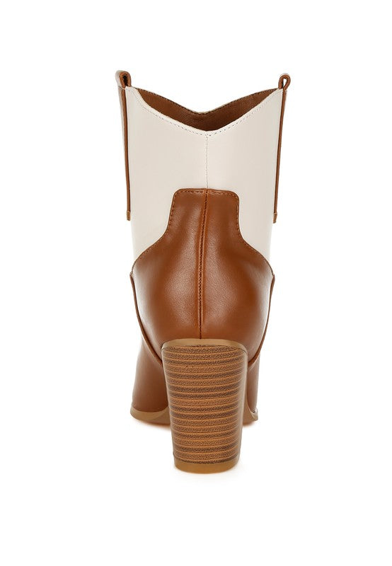 Stacey B's Gallops Two Tone Cowboy Boots