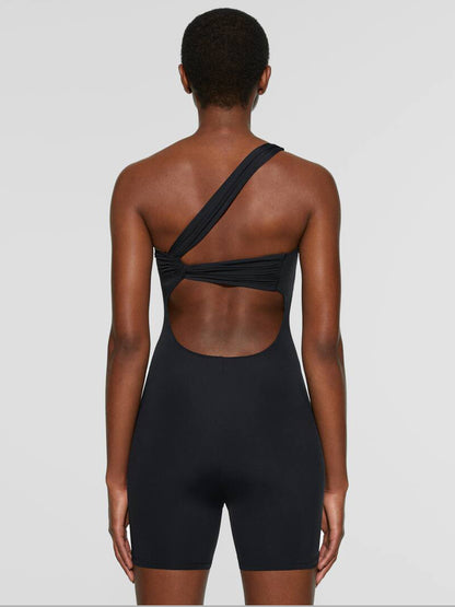 Stacey B's Single Shoulder Active Romper