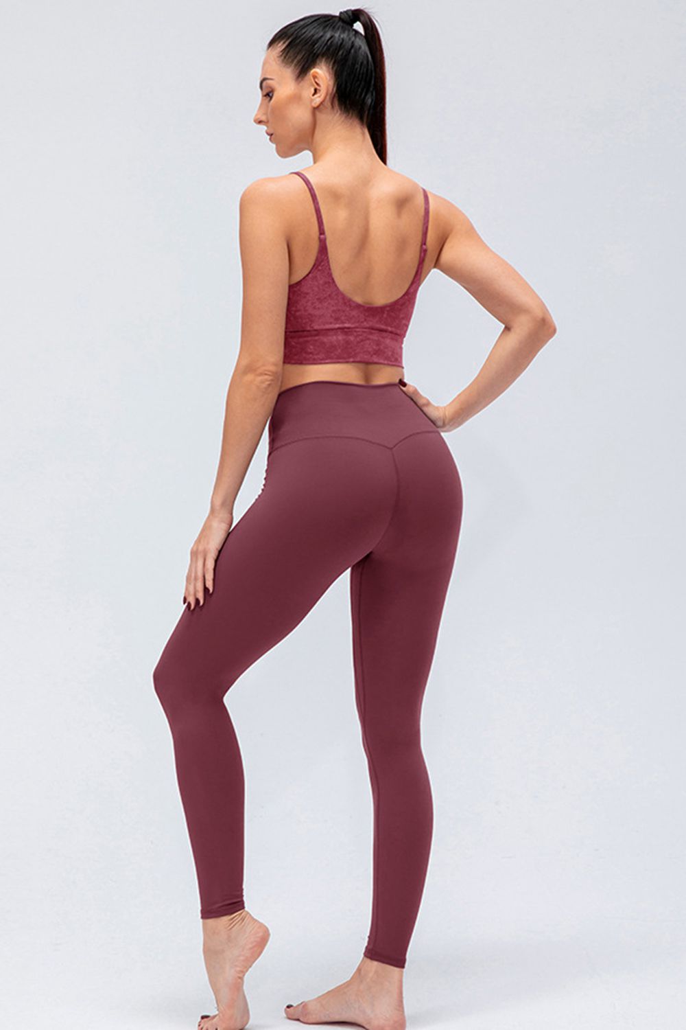 Stacey B's Wide Waistband Slim Fit Active Leggings