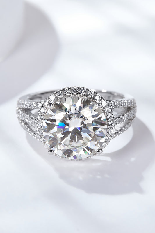 Stacey B's 5 Carat  Moissanite Split Shank Ring