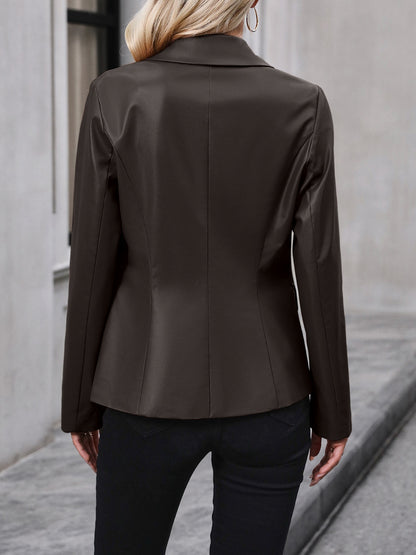 Stacey B's Ivy Lane Button Up Collared Neck Blazer