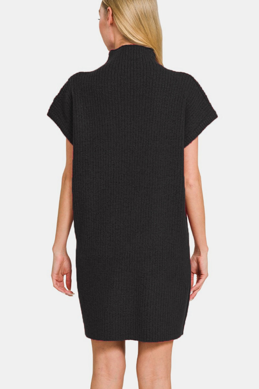 Stacey B's Zenana Short Sleeve Sweater Mini Dress