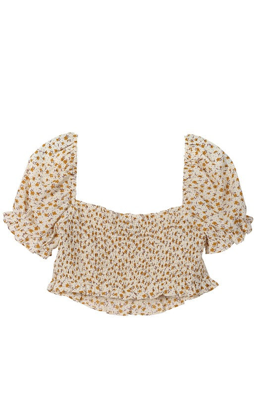 Stacey B's SS puff dressy top