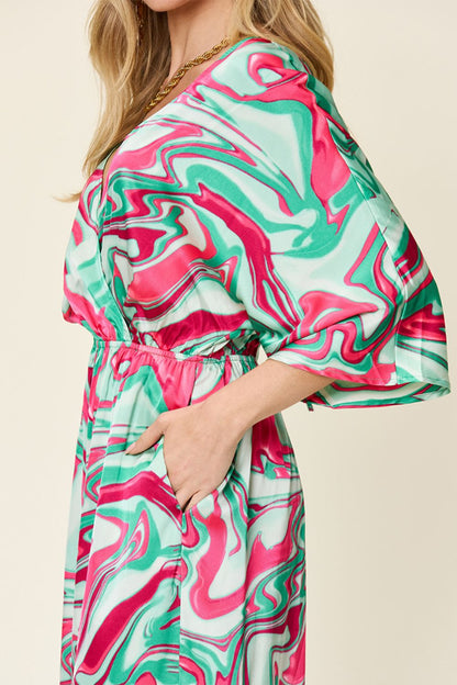 Stacey B's Double Take Full Size Half Sleeve Wide Leg Jumpsuit