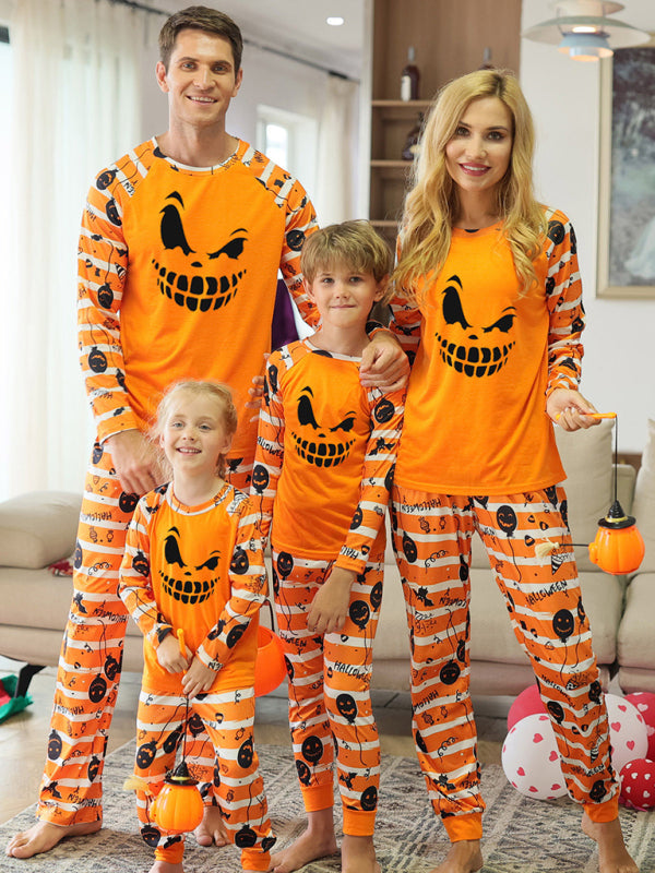 Stacey B's Family Halloween Pumpkin Print Pajama Set