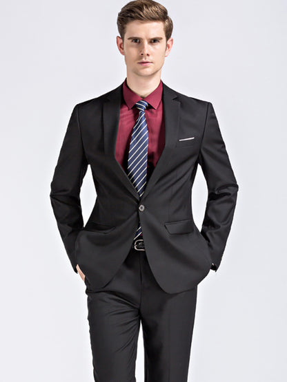 Stacey B's Men's Lapel Collar Business Suit Blazer