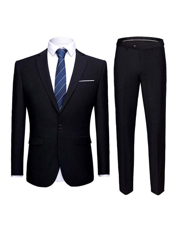 Stacey B's Men's Lapel Collar Business Suit Blazer