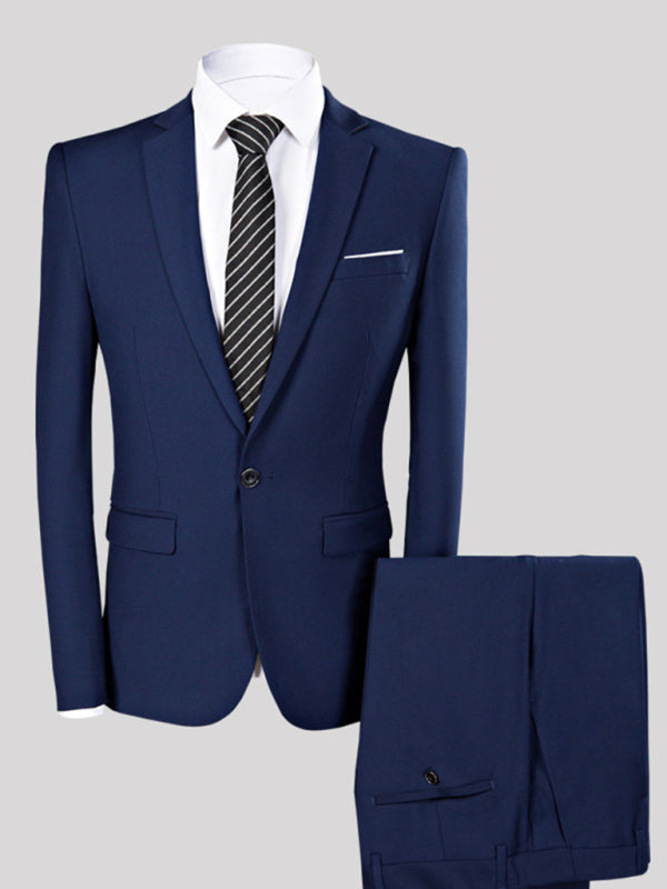 Stacey B's Men's Lapel Collar Business Suit Blazer