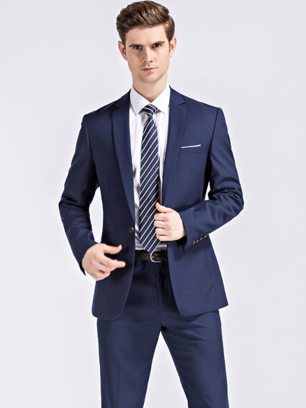 Stacey B's Men's Lapel Collar Business Suit Blazer
