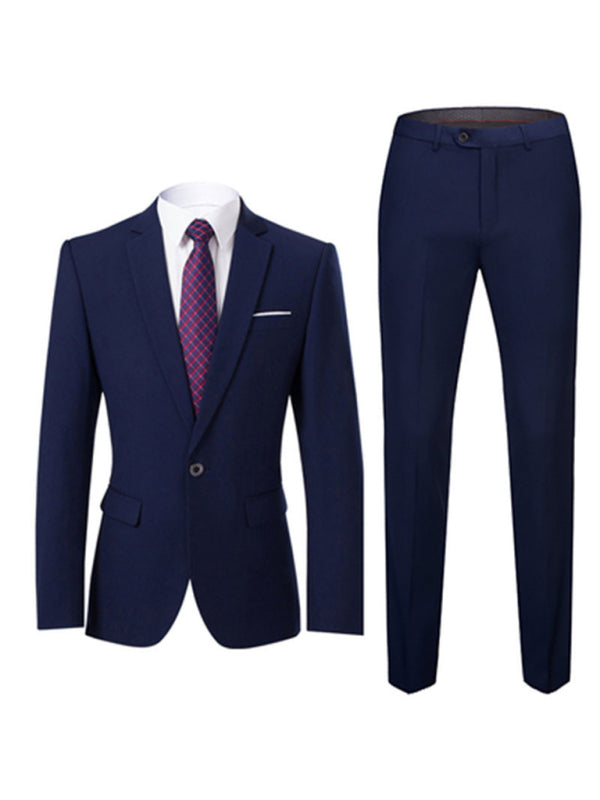 Stacey B's Men's Lapel Collar Business Suit Blazer