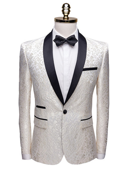 Stacey B's Women's Solid Lapel Collar Blazer with Welt Pocket