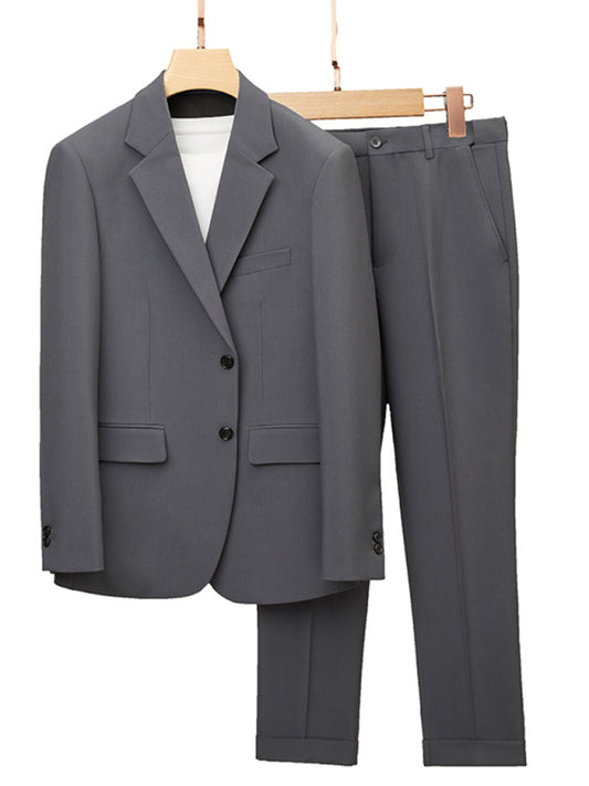 Stacey B's  Men's Business Solid Polyester Suit