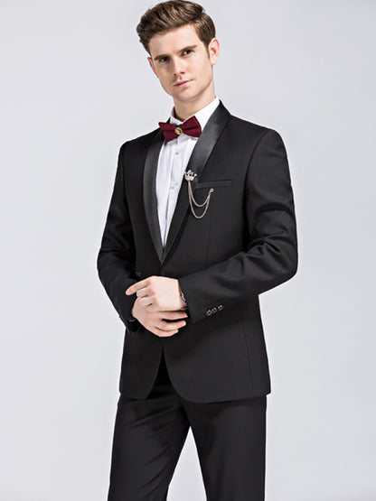 Stacey B's Men's Stylish Lapel Collar Business Suit