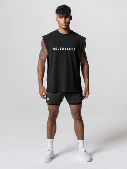 Stacey B's Men's Sports Loose Round Neck Quick Dry Sleeveless Vest