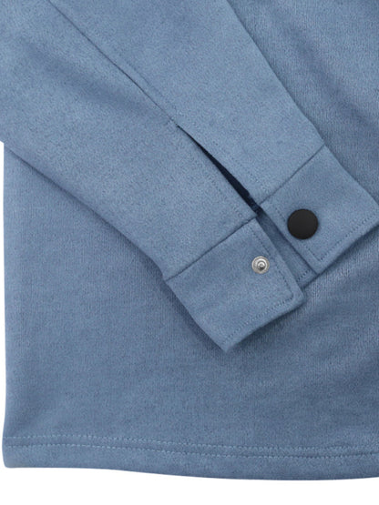 Stacey B's  Men's new long-sleeved trousers single-breasted jacket solid color slim two-piece set