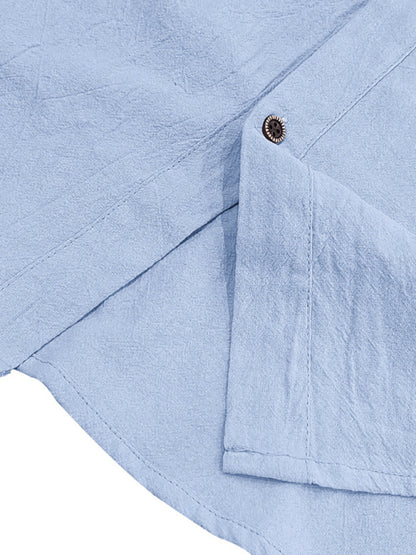 Stacey B's Men's Casual Sleeveless Waistcoat Shirt Linen Hooded Solid Color Breathable Loose Top