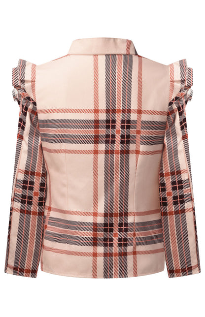 Stacey B's Autumn Winter Long Sleeve Printed Suit Coat