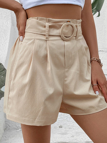 Stacey B's fashion beige elegant casual ladies shorts