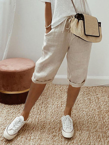 Stacey B's  women's pocket elastic casual trousers