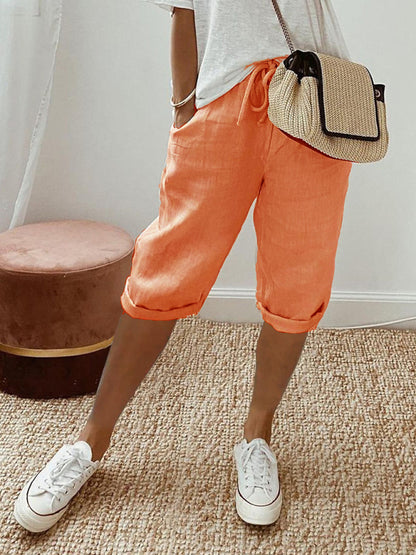 Stacey B's  women's pocket elastic casual trousers