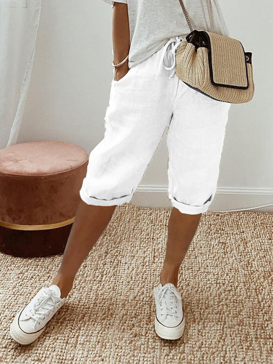 Stacey B's  women's pocket elastic casual trousers