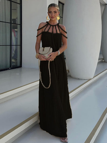 Stacey B's New casual drawstring holiday loose fashion dress