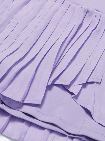Stacey B's Fashion casual pleated quick-drying tennis anti-exposure sports skirt pants