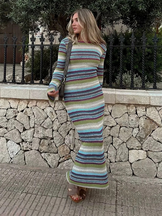 Stacey B's Striped knit dress