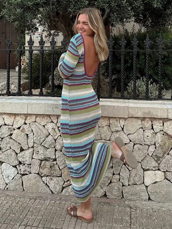 Stacey B's Striped knit dress