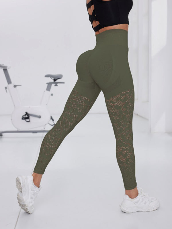 Stacey B's Double Butt Lift Yoga Pants Seamless Hollow Out Fitness Pants Leggings Sports Pants