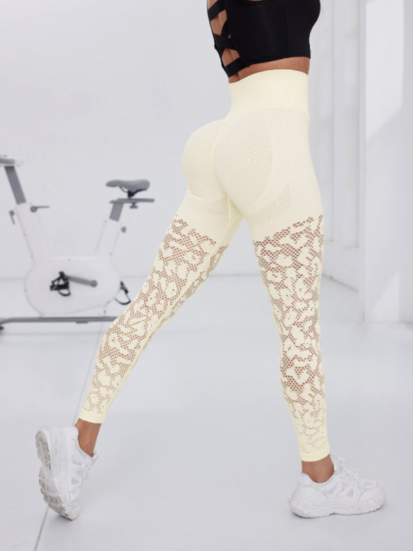 Stacey B's Double Butt Lift Yoga Pants Seamless Hollow Out Fitness Pants Leggings Sports Pants