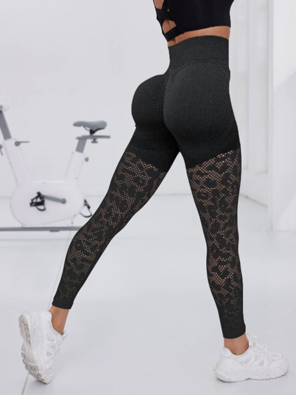 Stacey B's Double Butt Lift Yoga Pants Seamless Hollow Out Fitness Pants Leggings Sports Pants