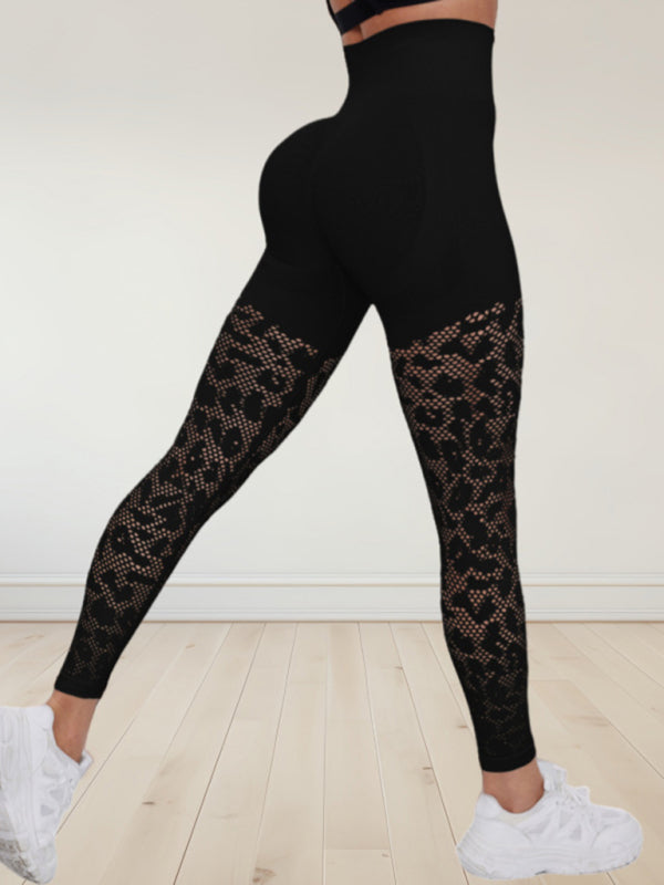 Stacey B's Double Butt Lift Yoga Pants Seamless Hollow Out Fitness Pants Leggings Sports Pants