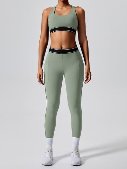Stacey B's New elastic fitness fashion yoga vest with chest pad