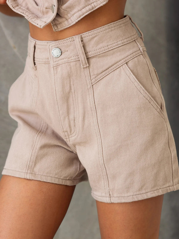 Stacey B's Ladies new denim jacket vest shorts set