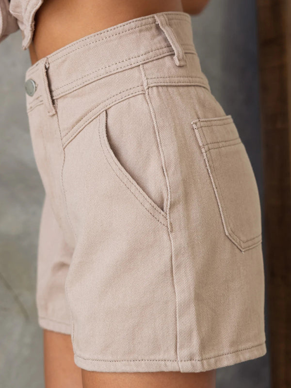 Stacey B's Ladies new denim jacket vest shorts set