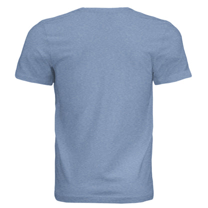 Solid Blue Triblend - BACK