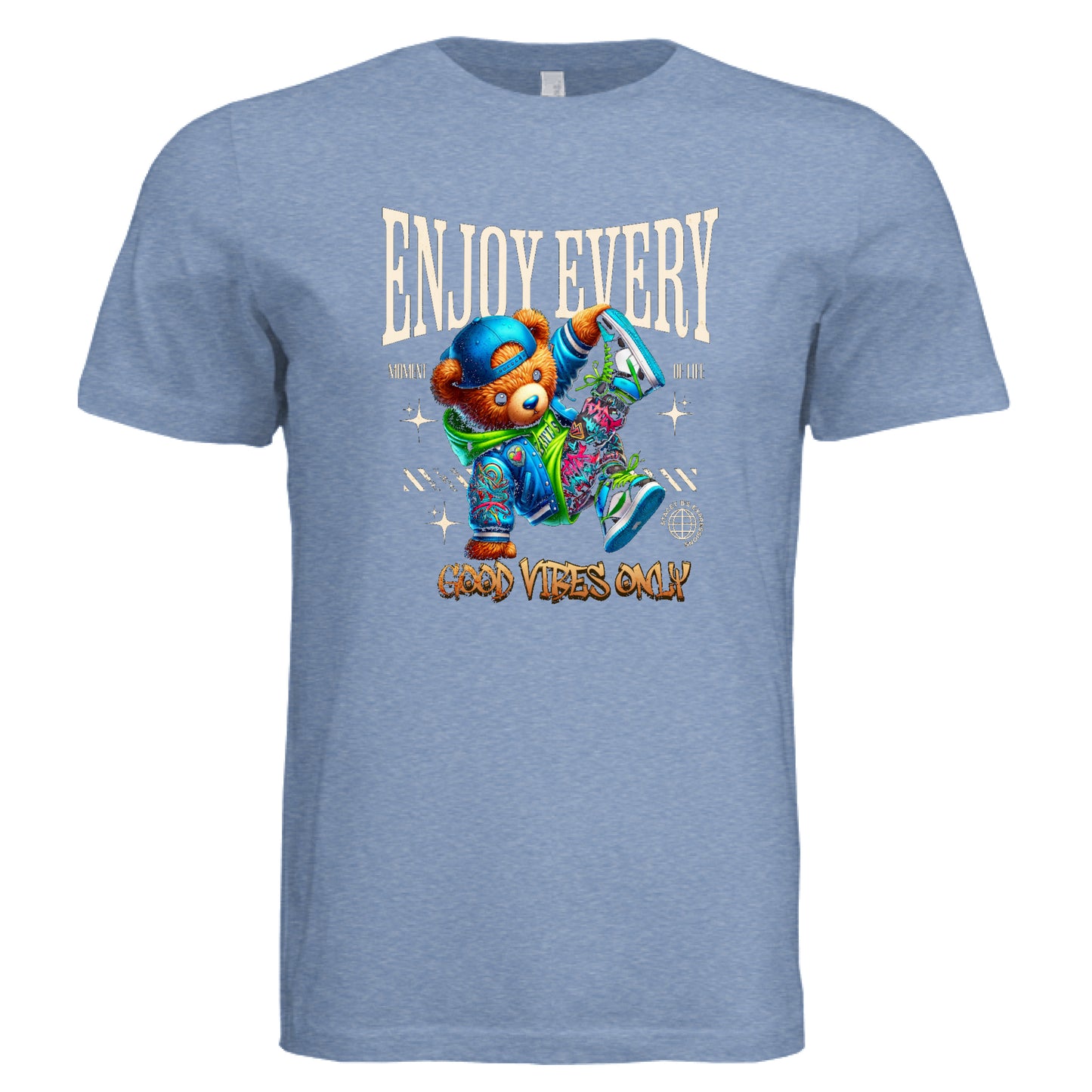 Solid Blue Triblend - FRONT