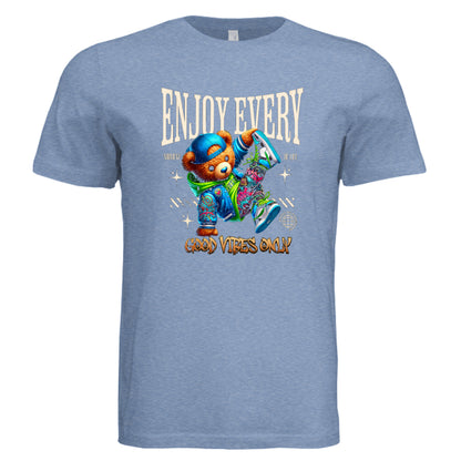 Solid Blue Triblend - FRONT