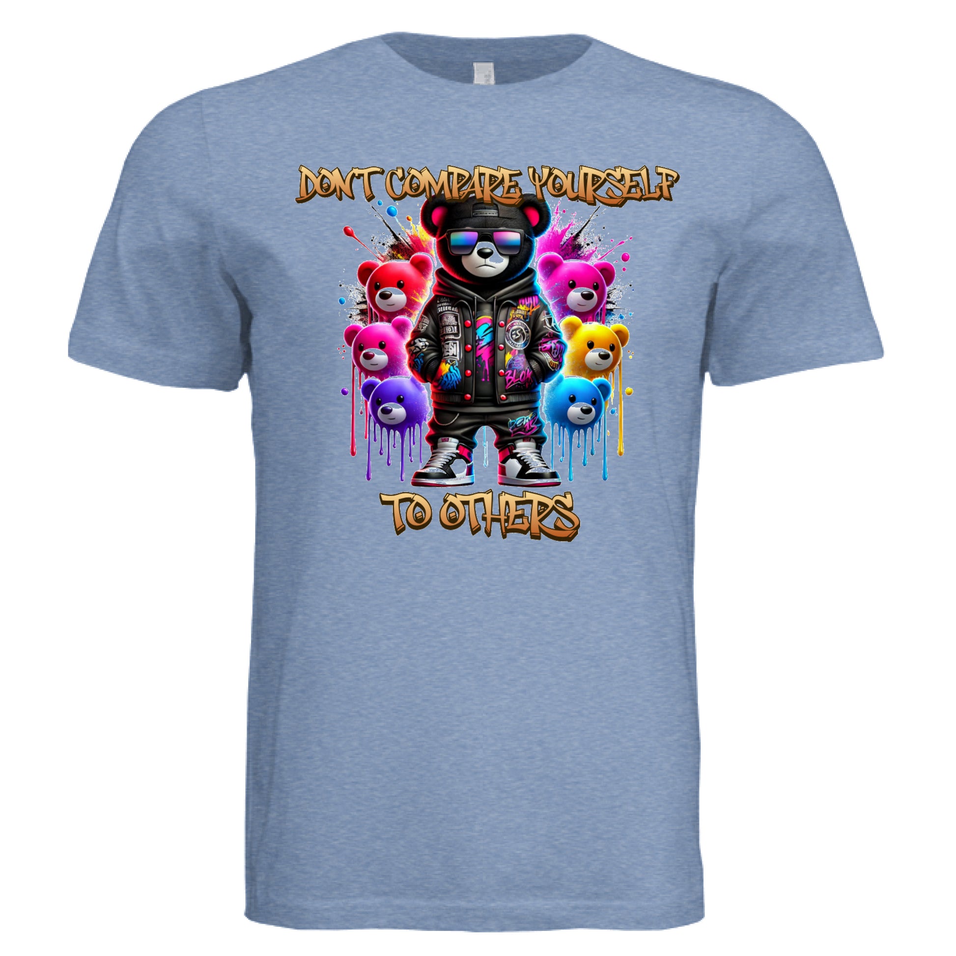 Solid Blue Triblend - FRONT