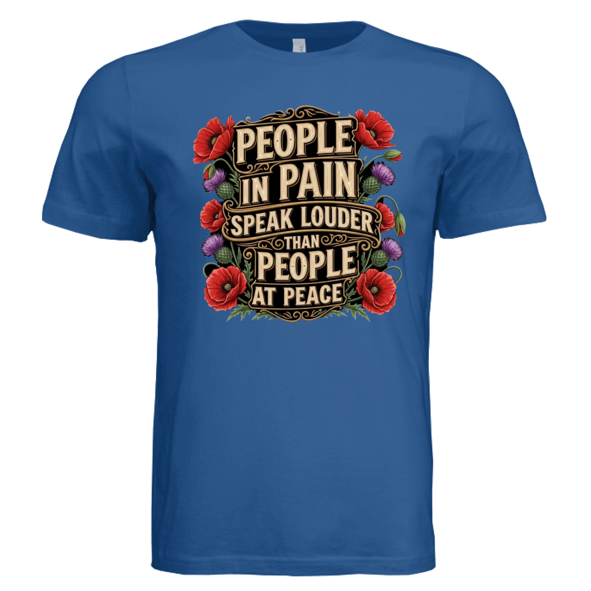 Solid True Royal Triblend - FRONT
